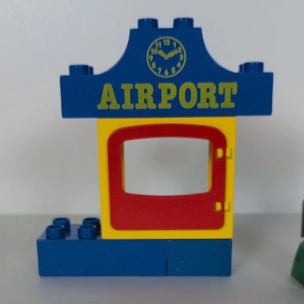 Vintage Lego Duplo Airport Building Set (Incomplete)